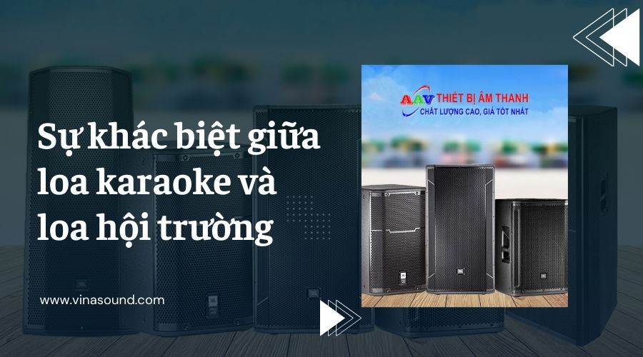 Sự khác biệt giữa loa karaoke và loa hội trường